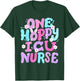 One Hoppy ICU Nurse Retro Groovy Happy Easter Bunny Women T-Shirt - T-Shirt | Forest