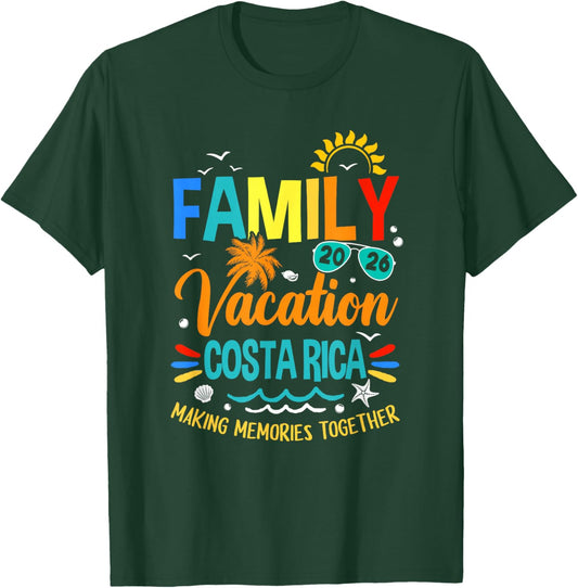 Family Vacation 2026 Costa Rica Matching Family Together T-Shirt - T-Shirt | Forest