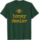 Honey Dealer Retro Honeycomb Honey Bees Funny Beekeeping T-Shirt - T-Shirt | Forest