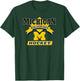 Michigan Wolverines Hockey Goal Officially Licensed T-Shirt - T-Shirt | Forest