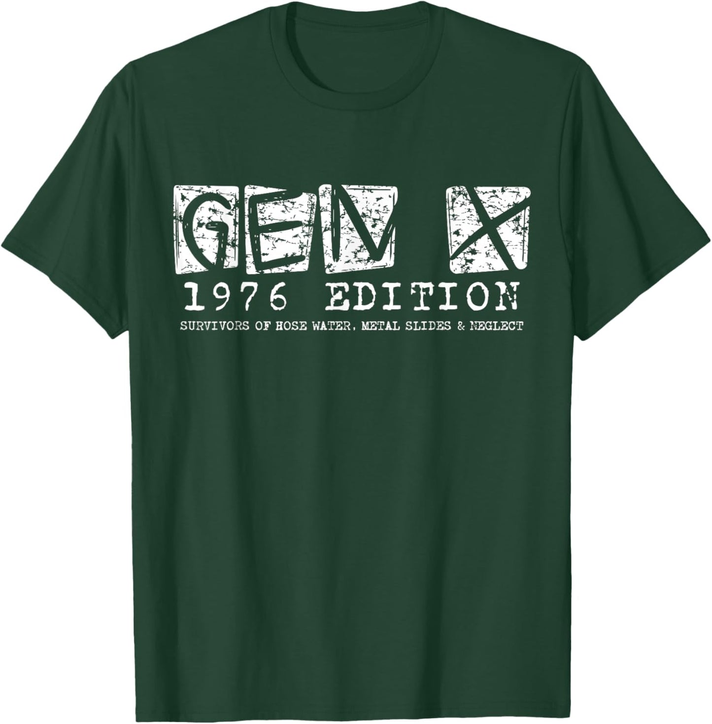 Gen X 1976 Edition 50th Birthday Retro Generation X Gen Xer T-Shirt - T-Shirt | Forest