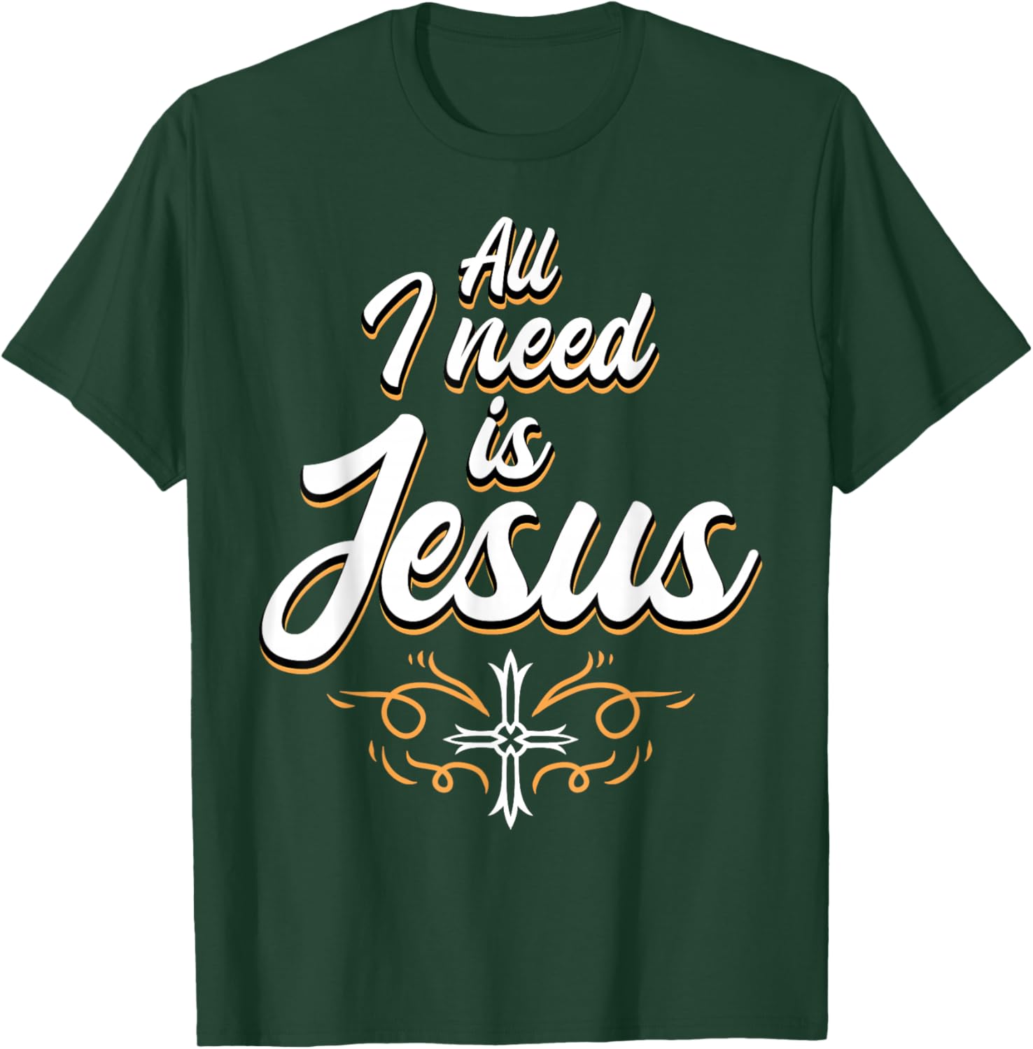 Jesus God Christian T-Shirt - T-Shirt | Forest
