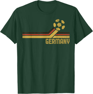 Deutschland Fußball 2026 Deutsche Fans Retro Vintage T-Shirt - T-Shirt | Forest