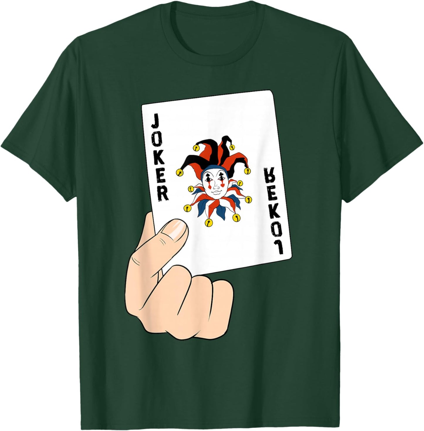 Funny Playing Cards Casino Game Joker T-Shirt - T-Shirt | Forest