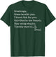 (On Back) Greetings Grace Be with You I Thank God for You T-Shirt - T-Shirt | Forest