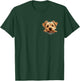 Norfolk Terrier Dog Mom Dad Peeking Puppy T-Shirt - T-Shirt | Forest