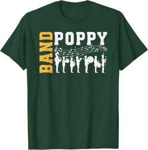 Band Poppy Proud Marching Band Poppy Grandpa T-Shirt - T-Shirt | Forest