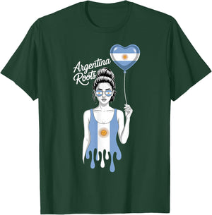 Argentina Pride Argentinian Flag T-Shirt - T-Shirt | Forest