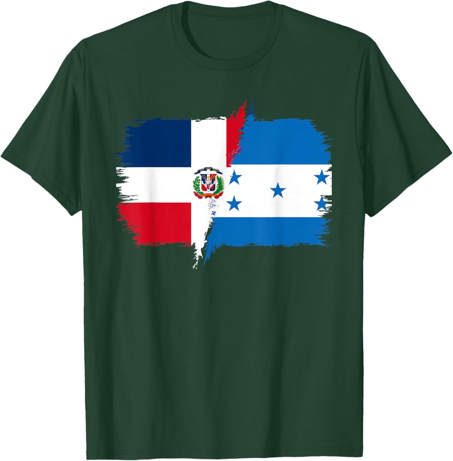 Half Dominican Half Honduran Dominican Republic Honduras T-Shirt - T-Shirt | Forest