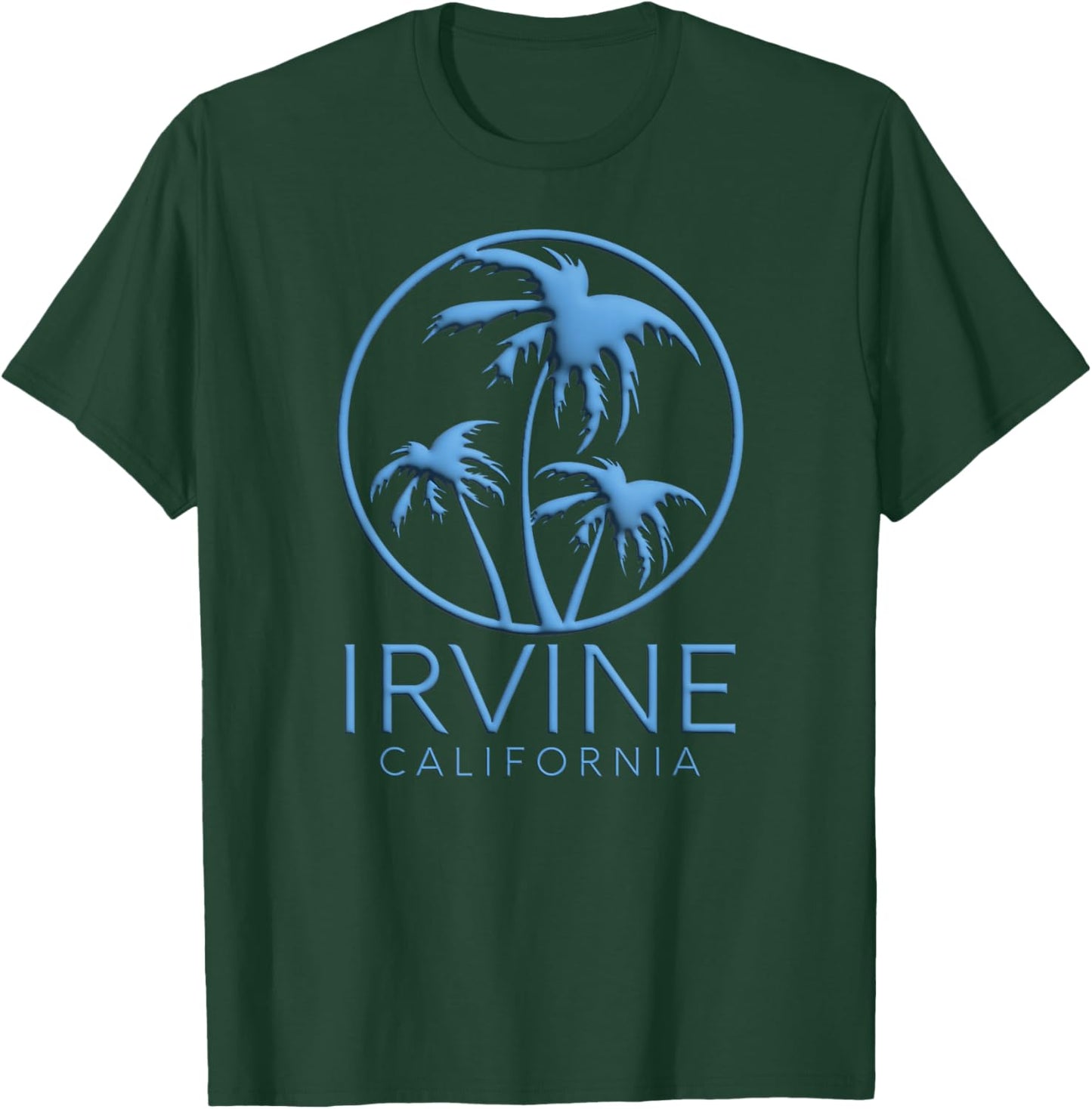 Irvine Orange County California Anaheim Retro Beach 949 OC T-Shirt - T-Shirt | Forest