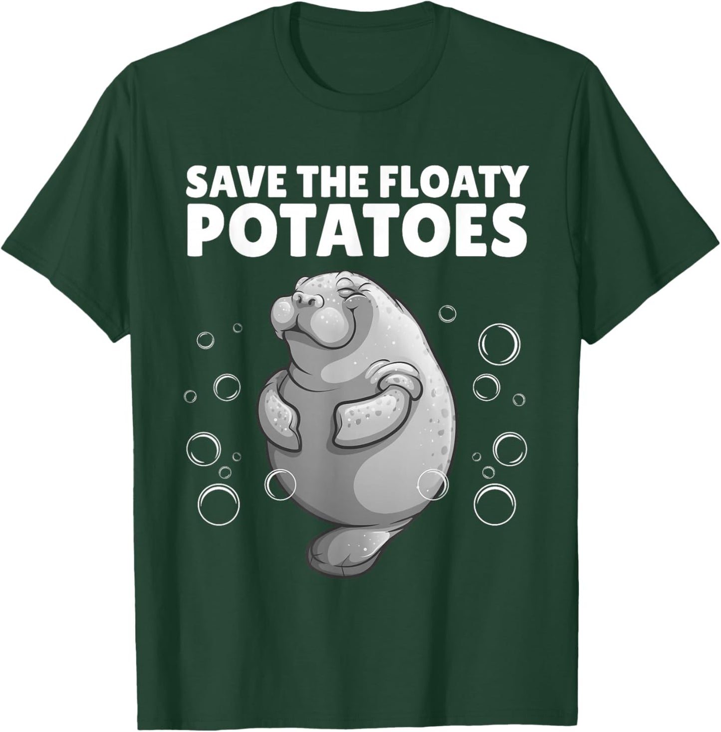 Cool Manatee Design Women Kids Sea Cow Manatee Lover T-Shirt - T-Shirt | Forest