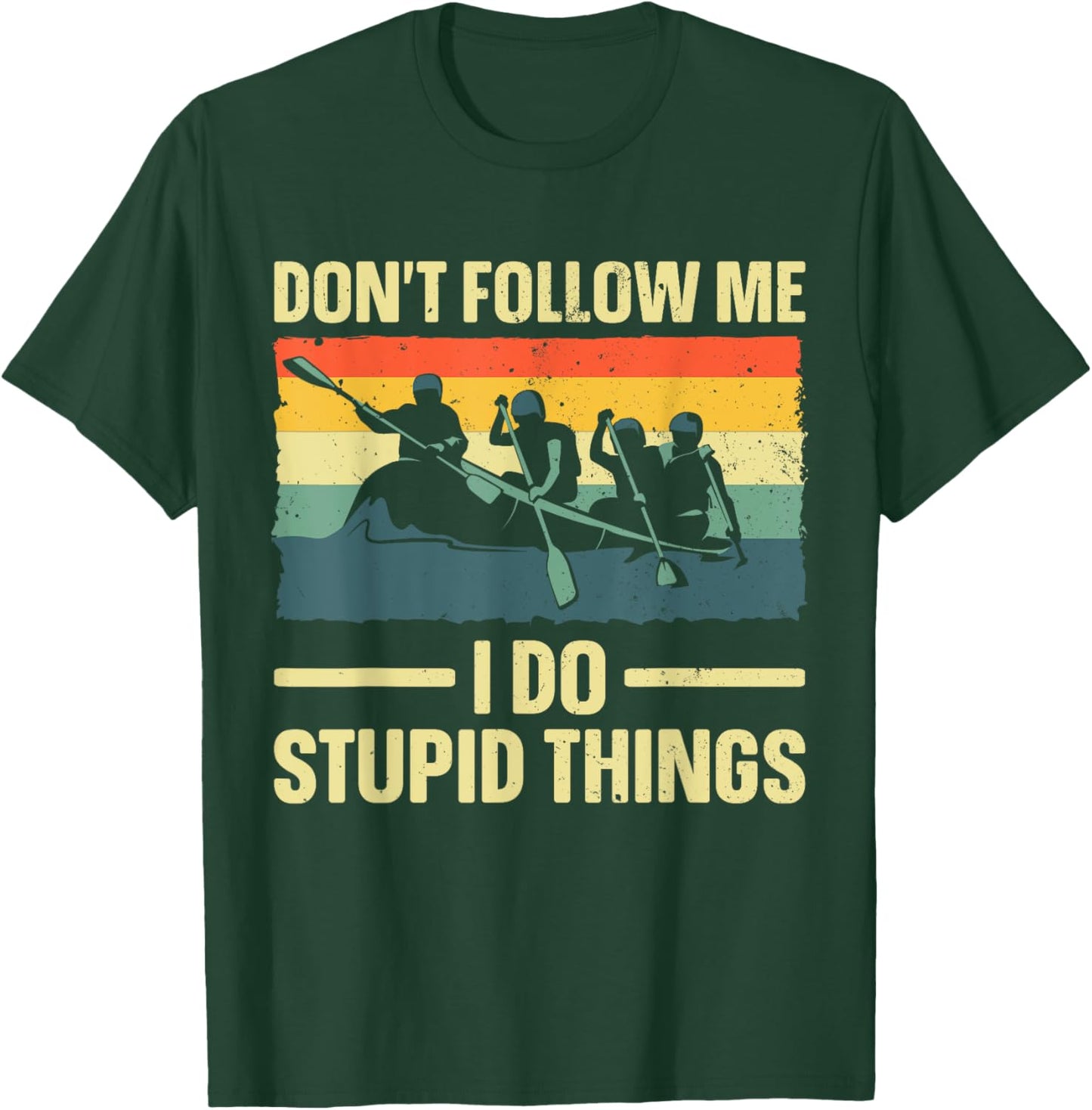 Best Rafting Art Women Whitewater River Raft Rafting T-Shirt - T-Shirt | Forest