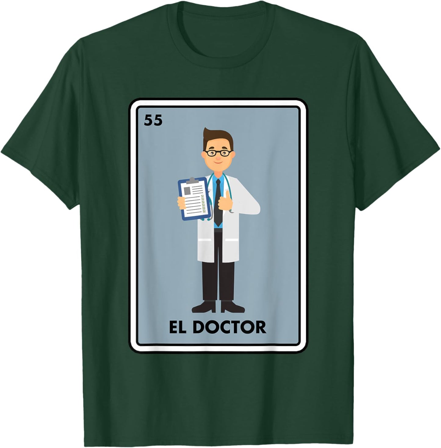 Mexican The Doctor Medical El Doctor Mexican Bingo Card T-Shirt - T-Shirt | Forest
