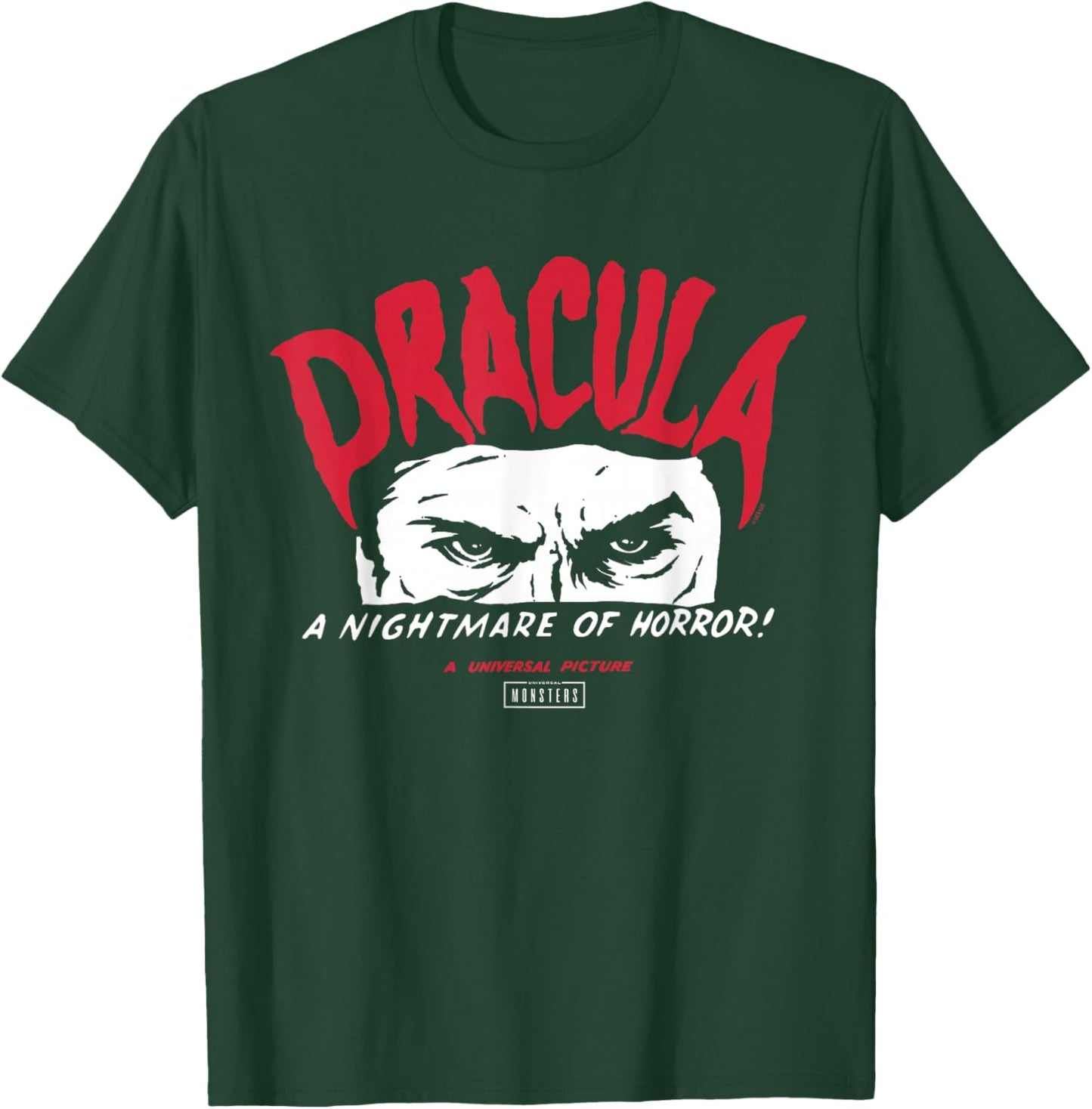 Universal Monsters Dracula A Nightmare of Horror T-Shirt - T-Shirt | Forest