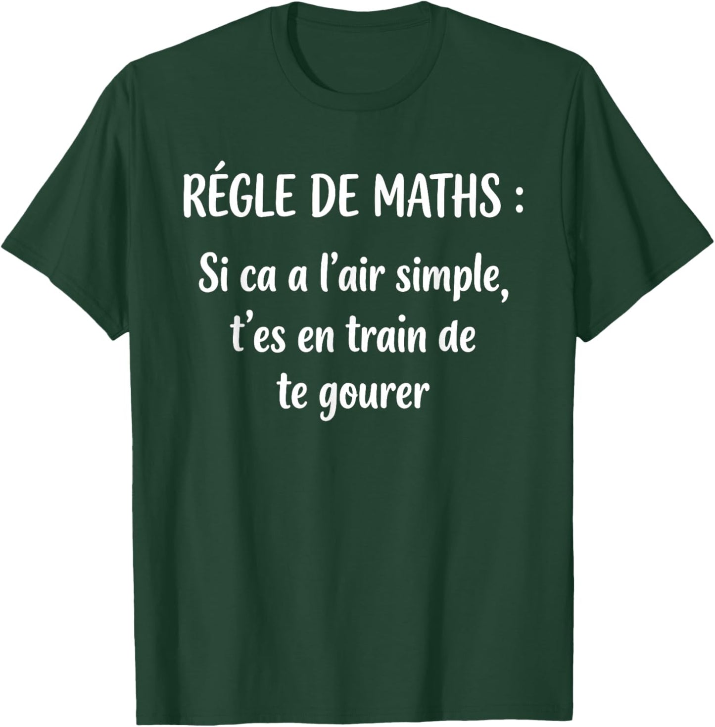 Règle Professeur de Math Humour mathématiques Prof de Maths T-Shirt - T-Shirt | Forest
