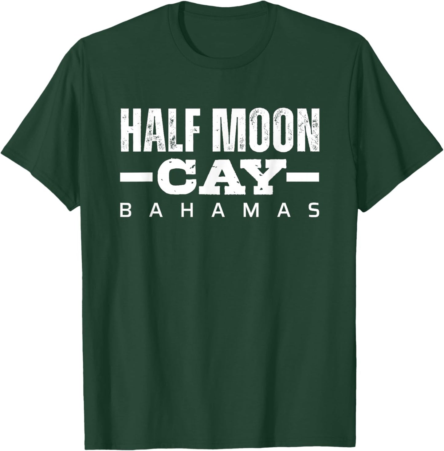 Half Moon Cay Bahamas Vintage Retro Souvenirs T-Shirt - T-Shirt | Forest