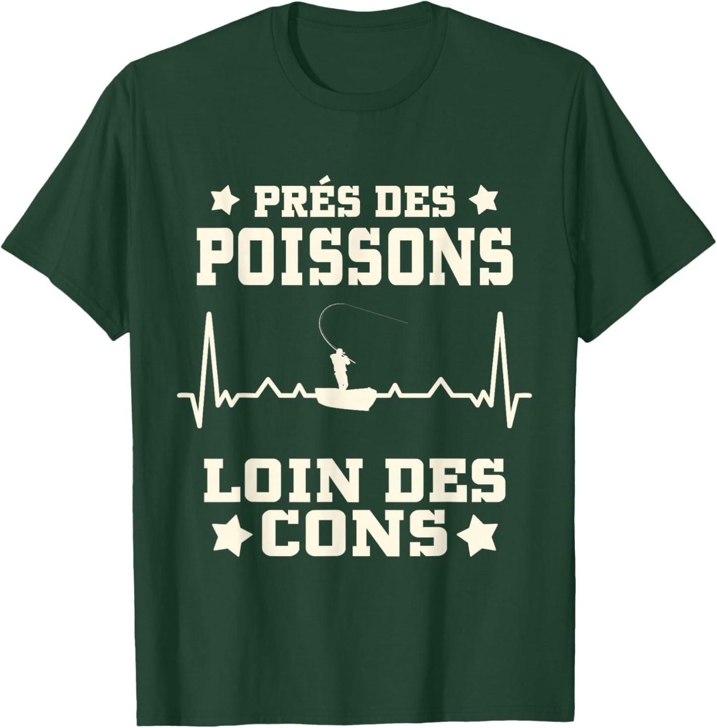 Best Fisherman Near Fish Away Cons T-Shirt - T-Shirt | Forest