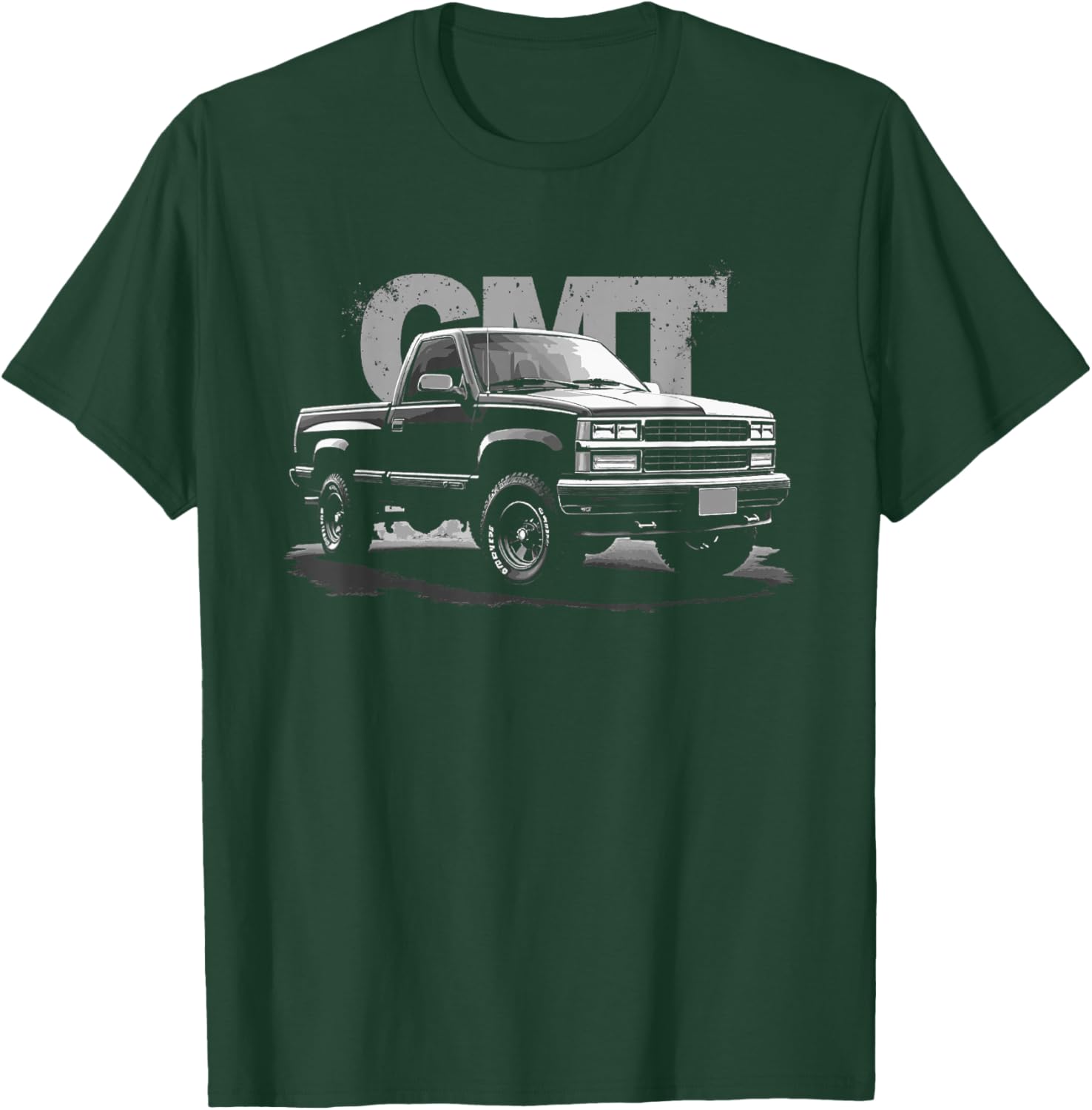 GMT400 88-98 Single Cab 4x4 OBS Old Body Style Truck T-Shirt - T-Shirt | Forest