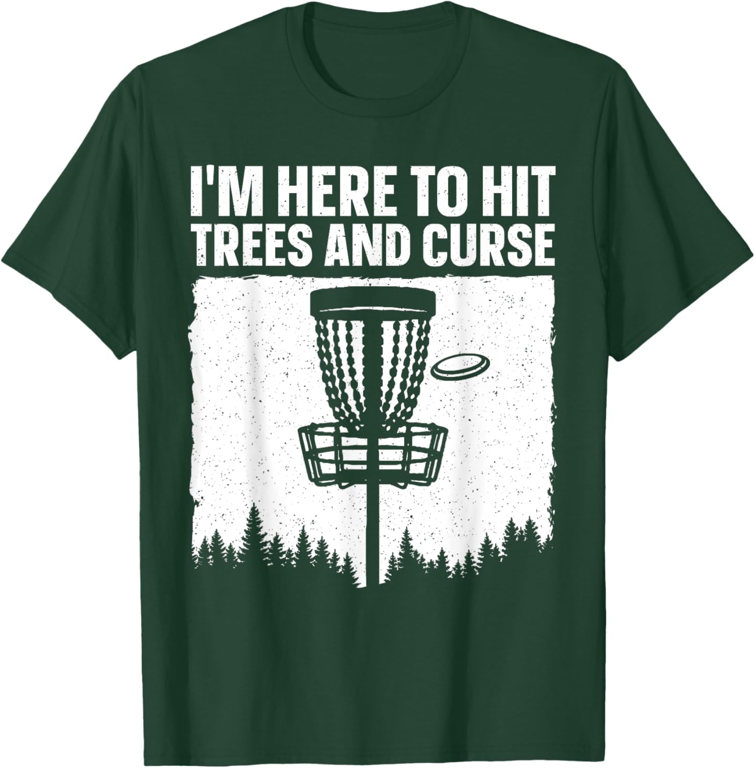 Best Disc Golf Art Women Disc Golfer Disc Golf Lover T-Shirt - T-Shirt | Forest