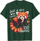 Just a Girl Who Loves Red Pandas T-Shirt - T-Shirt | Forest