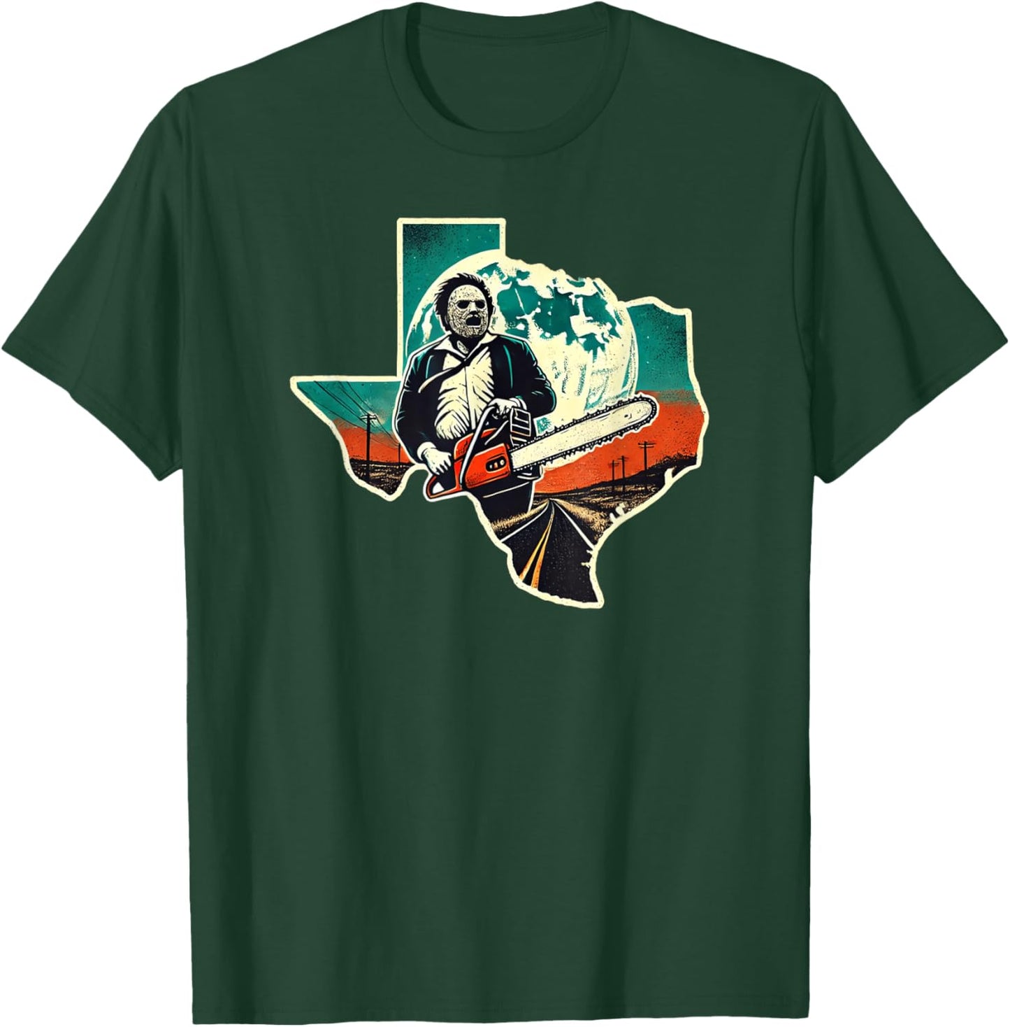 Texas Chainsaw killer Halloween T-Shirt - T-Shirt | Forest