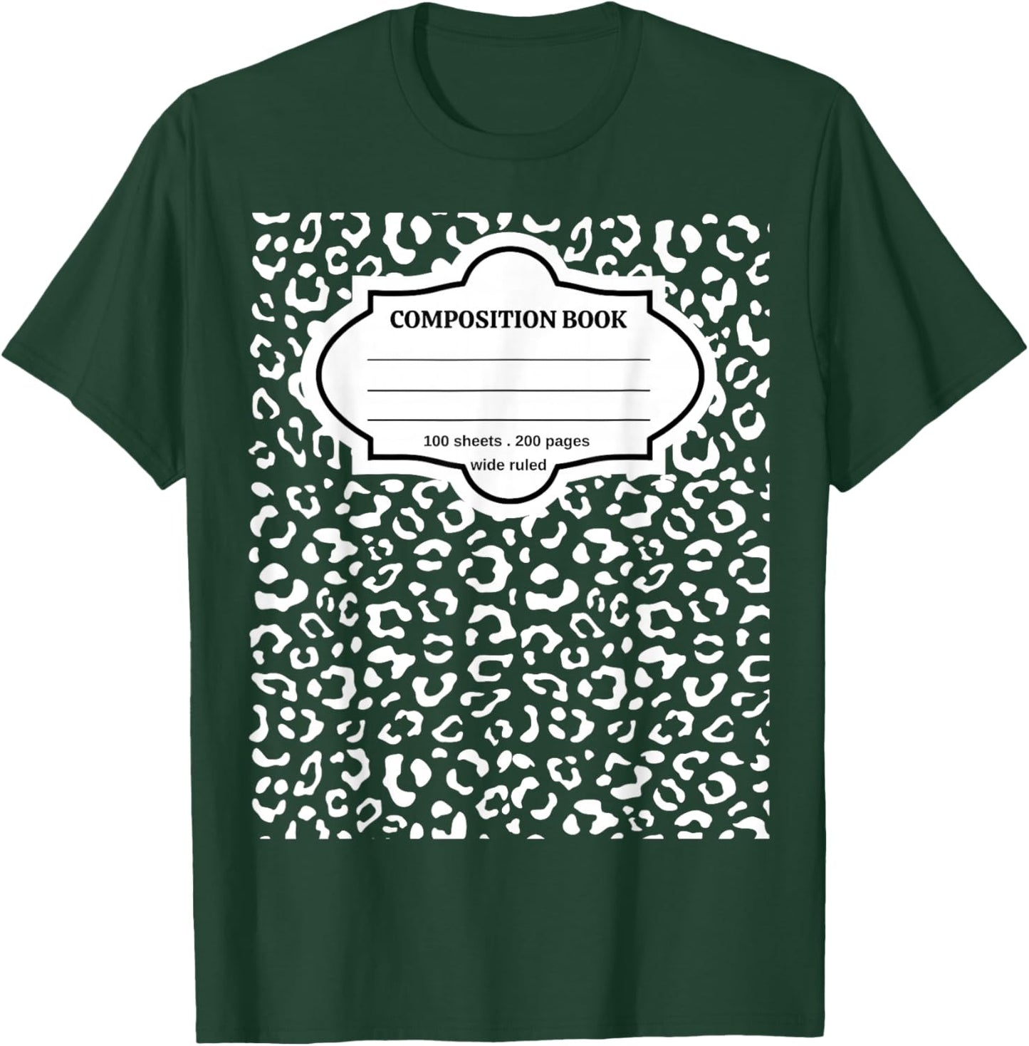 Composition Notebook Costume Matching Group Halloween School T-Shirt - T-Shirt | Forest