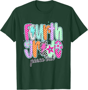 Fourth Grade Peace Out Last Day of School End of School Year T-Shirt - T-Shirt | Forest