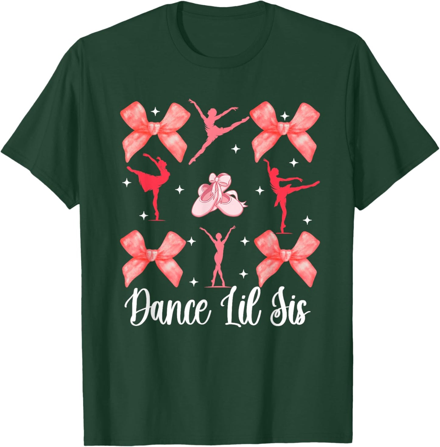 Dance Lil Sis Dance Little Sister Of A Dancer Little Sister T-Shirt - T-Shirt | Forest