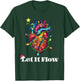 Funny Let It Flow Anatomy Heart Cardiac Nurse Santa Hat Xmas T-Shirt - T-Shirt | Forest
