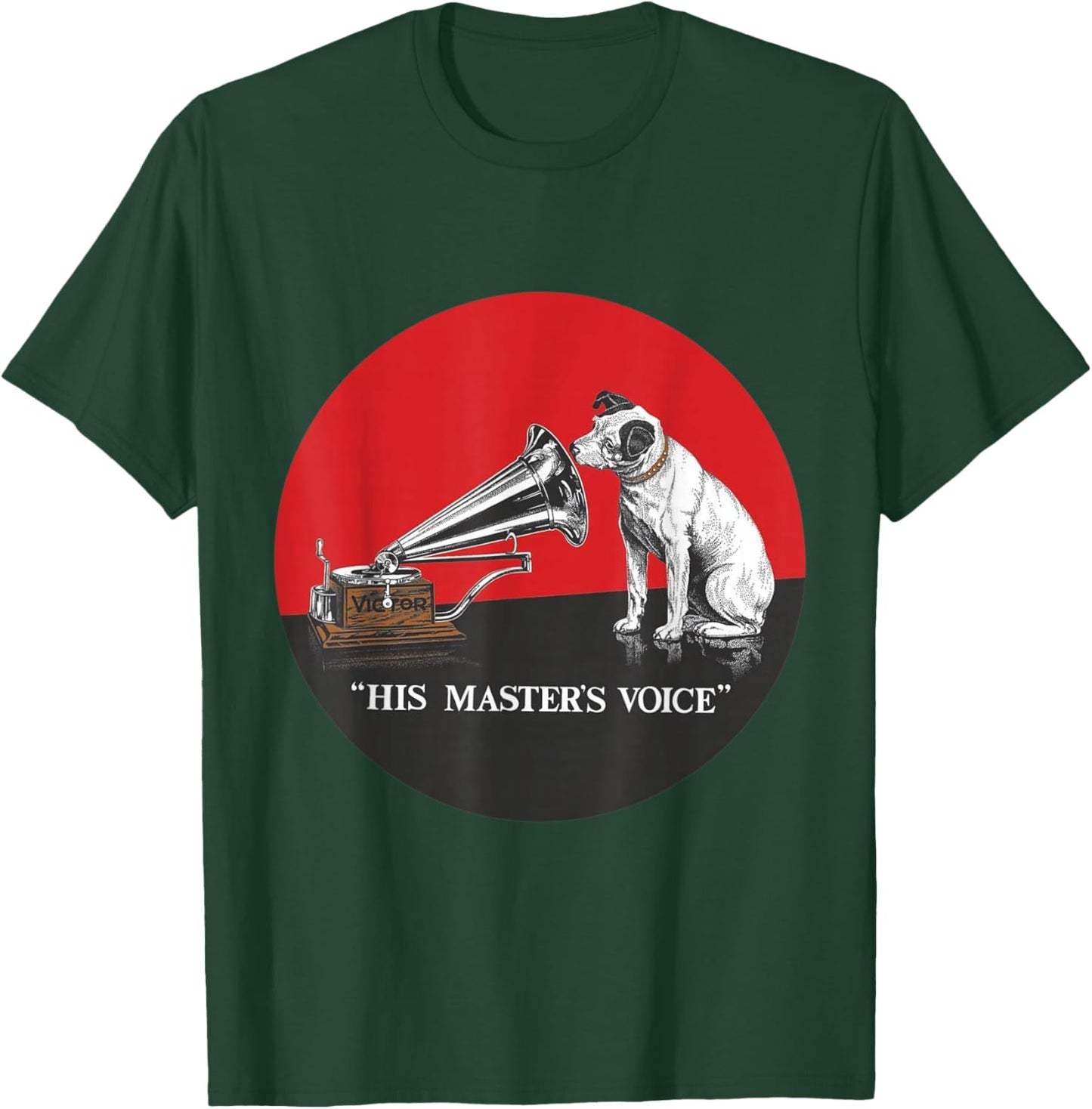 His Master's Voice RCA Victor Nipper Dog T-Shirt - T-Shirt | Forest