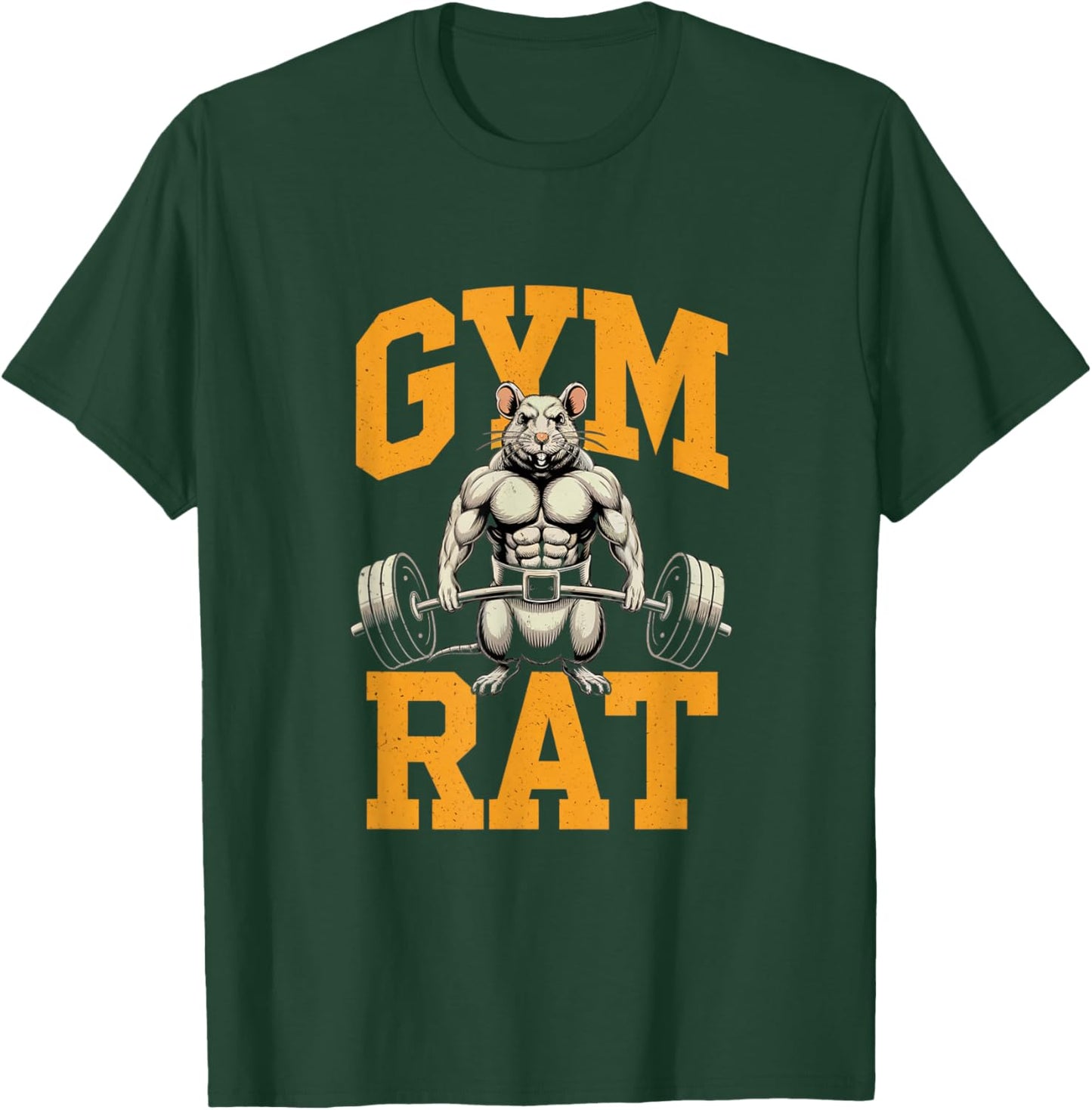 Gym Rat Meaning Gym Rat Costume Weight Lifting Gym Rat T-Shirt - T-Shirt | Forest