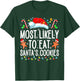 Most Likely To Eat Santas Cookies Family Christmas Holiday T-Shirt - T-Shirt | Forest