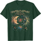 Mystical Sun and Moon Woman Mystic Flowers Aesthetic T-Shirt - T-Shirt | Forest