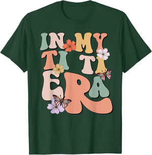 Retro Groovy In My Ti Ti Era Butterfly Mother's Day T-Shirt - T-Shirt | Forest