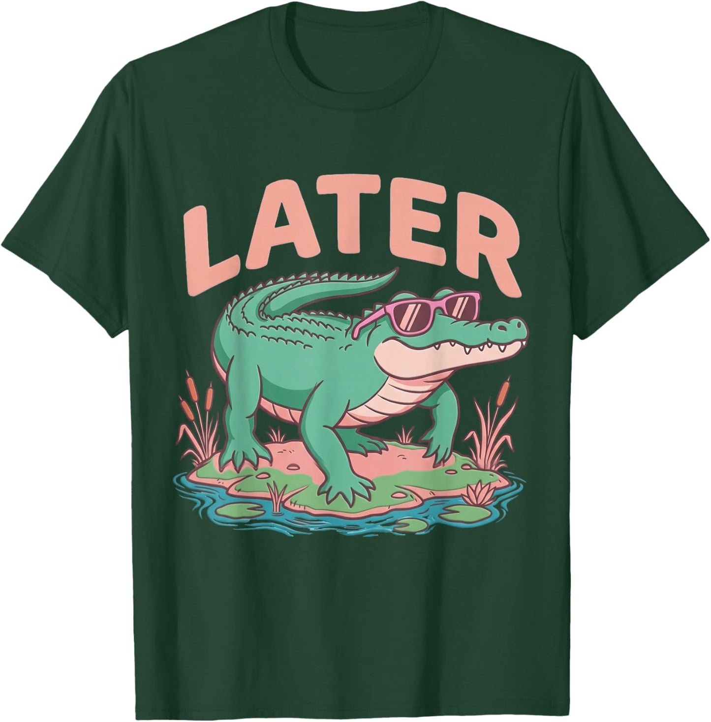 Last Day of School Teacher Summer See You Later Alligator T-Shirt - T-Shirt | Forest