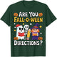 are You Fall O Ween Directions Funny Halloween Teacher Ghost T-Shirt - T-Shirt | Forest