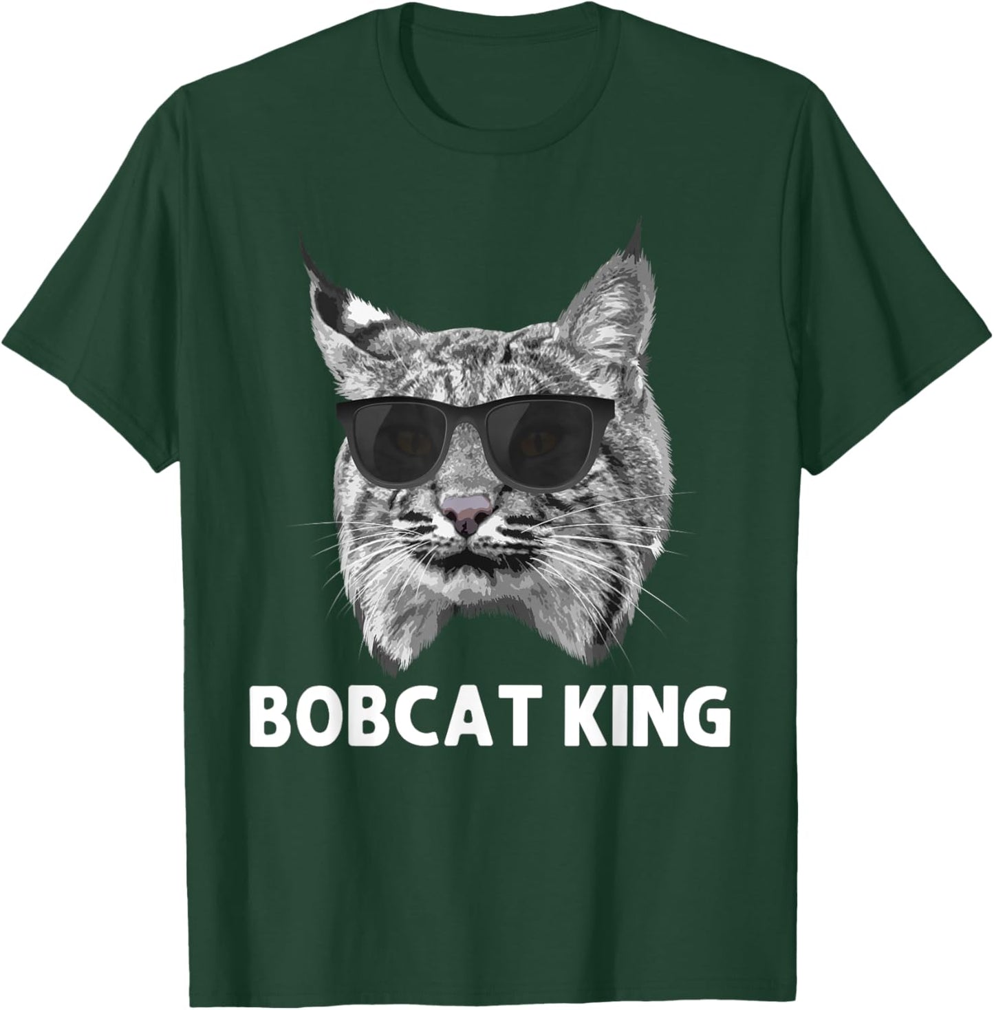 Cool Bobcat Art Dad Father Animal Bobcat Lover T-Shirt - T-Shirt | Forest