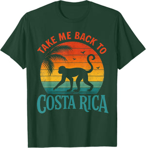 Take Me Back to Costa Rica Monkey Sunset T-Shirt - T-Shirt | Forest