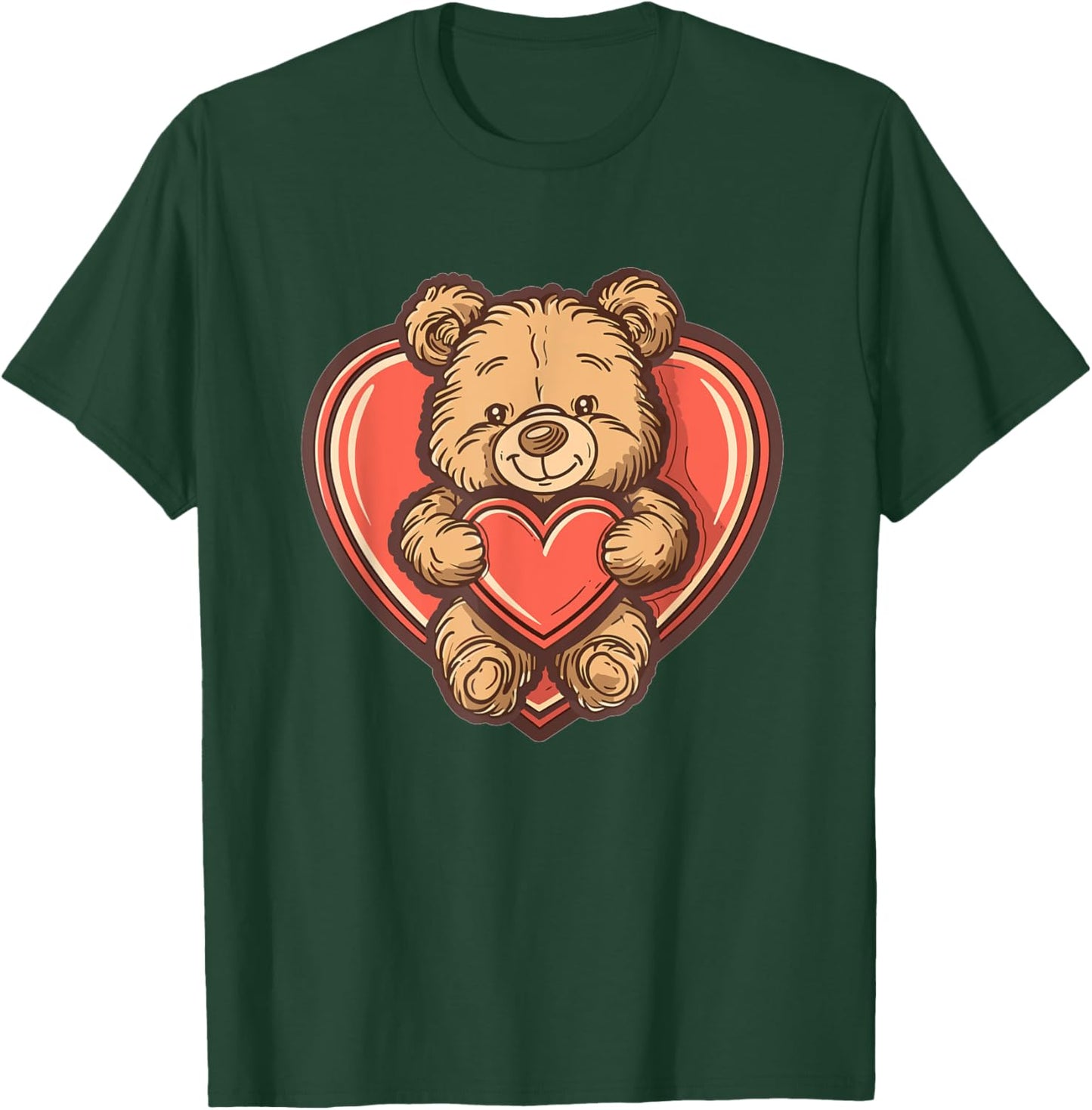 Cartoon Teddy I Cute Teddy Bear T-Shirt - T-Shirt | Forest