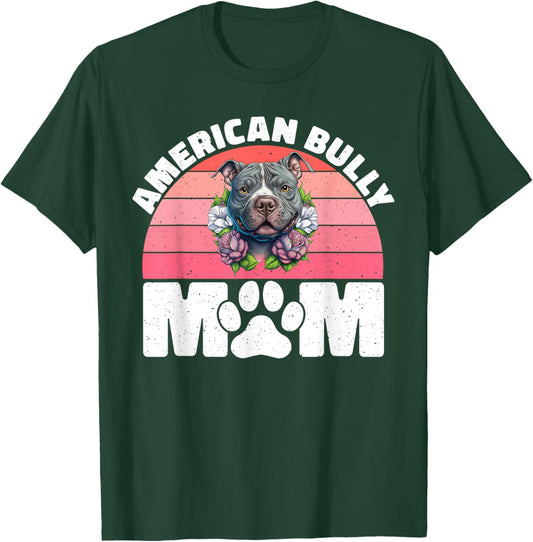 American Bully Mom American Bully T-Shirt - T-Shirt | Forest