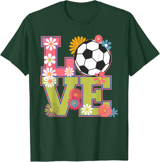 Funny Soccer Art Girls Soccer Player Soccer Lover T-Shirt - T-Shirt | Forest