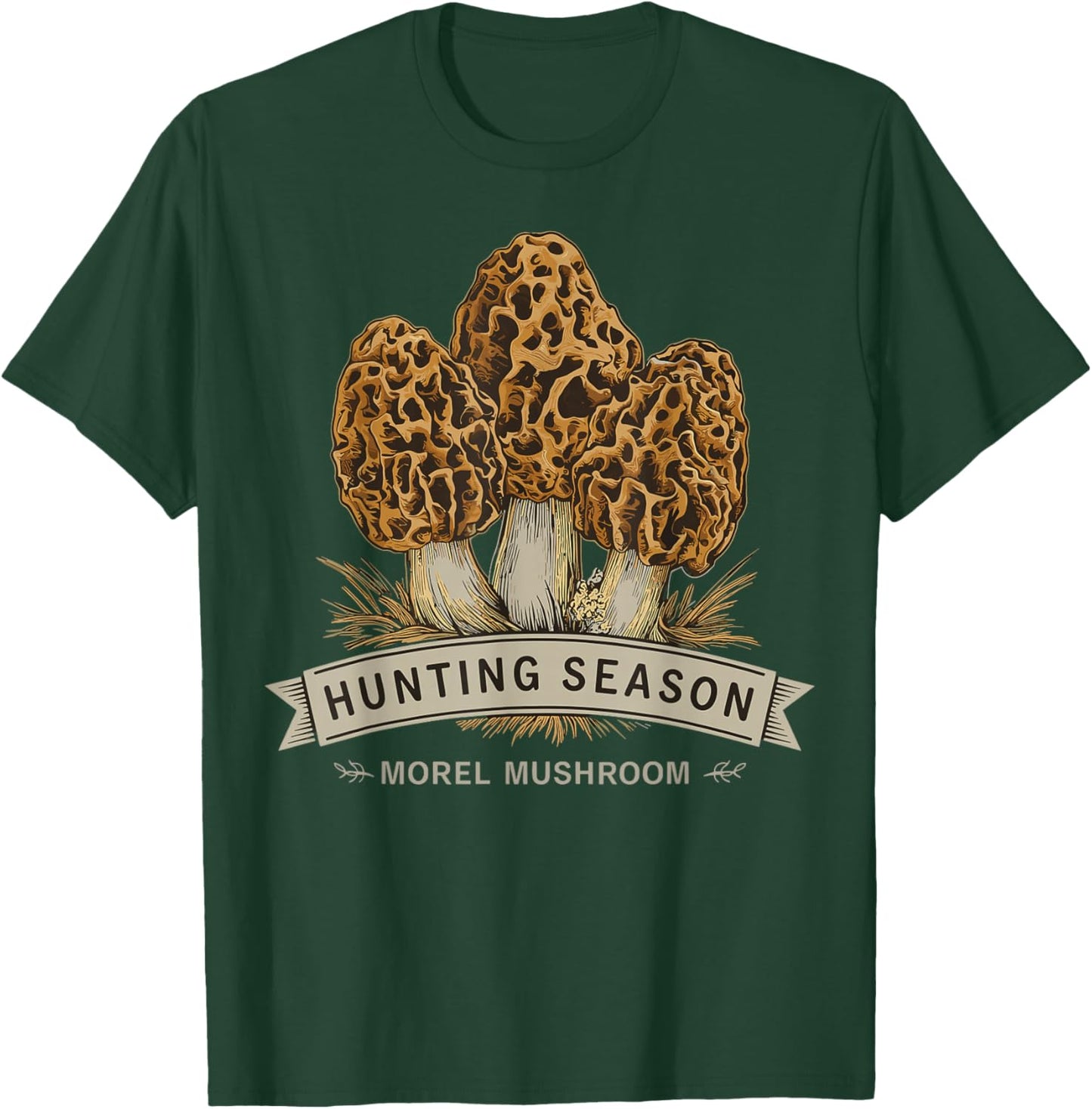Morel Mushroom Hunting Season Foraging T-Shirt - T-Shirt | Forest