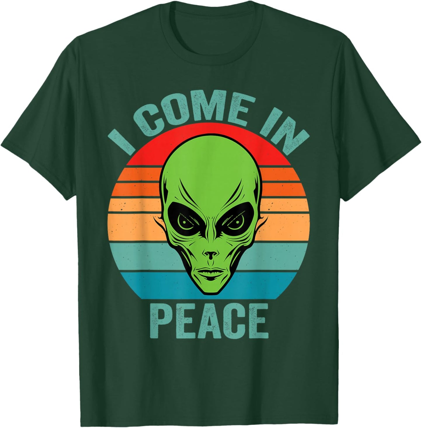 I Come In Peace im Peace Matching Couples Alien T-Shirt - T-Shirt | Forest