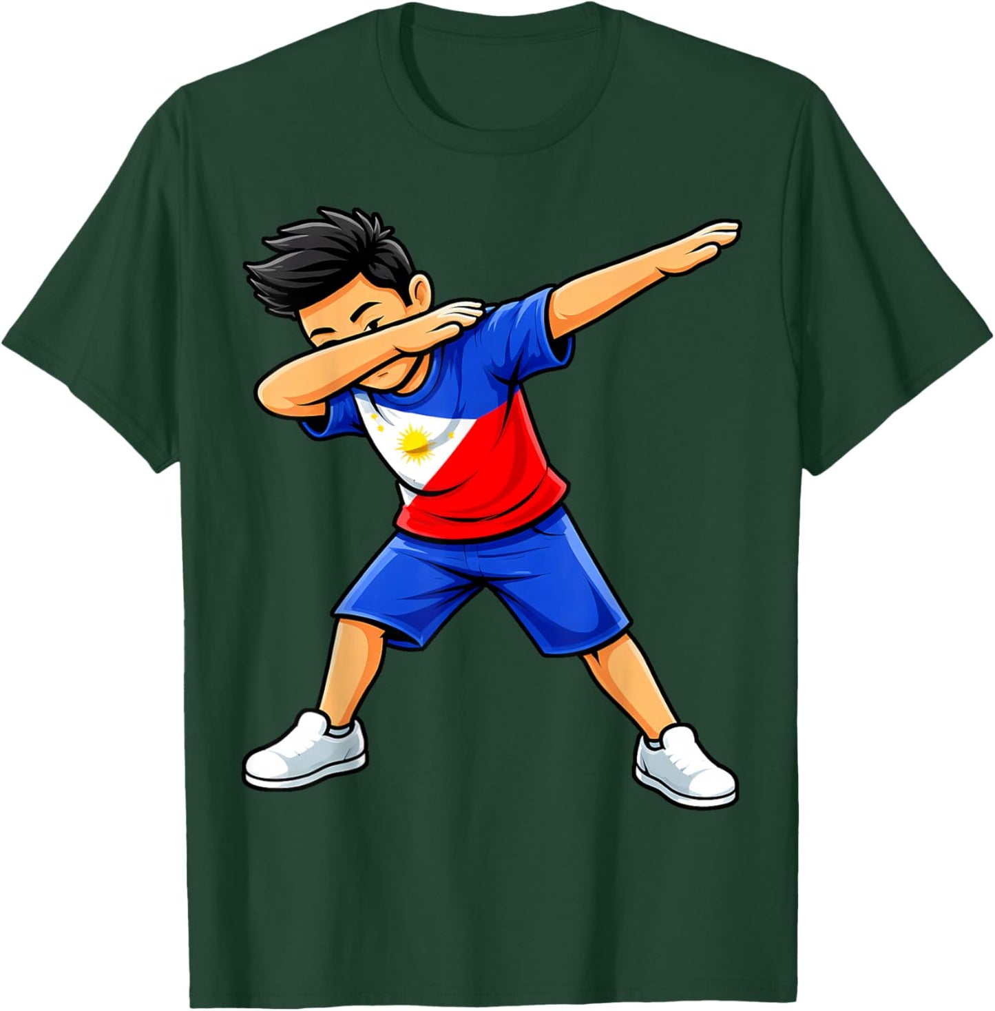 Filipino Boy Dab Philippines Flag Pinoy T-Shirt - T-Shirt | Forest