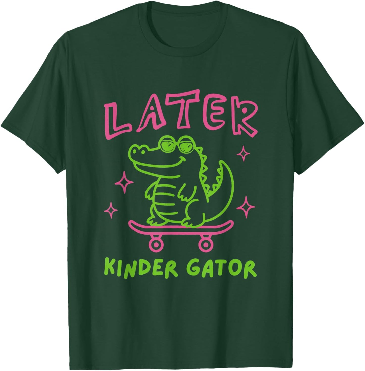 Later Kinder Grader Last Day of School Summer Break Kids T-Shirt - T-Shirt | Forest