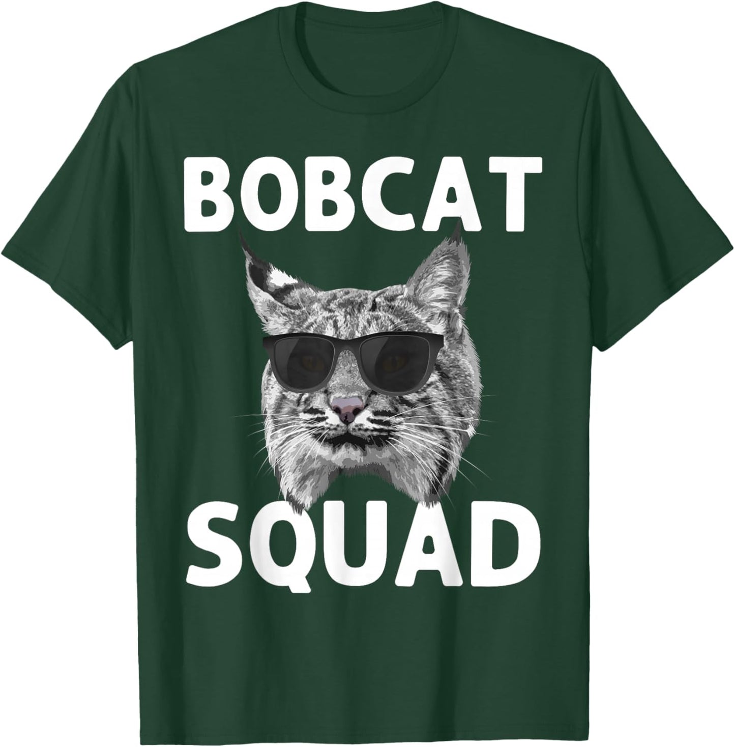 Best Bobcat Art Women Kids Bobcat Animal Cat Bobcat T-Shirt - T-Shirt | Forest