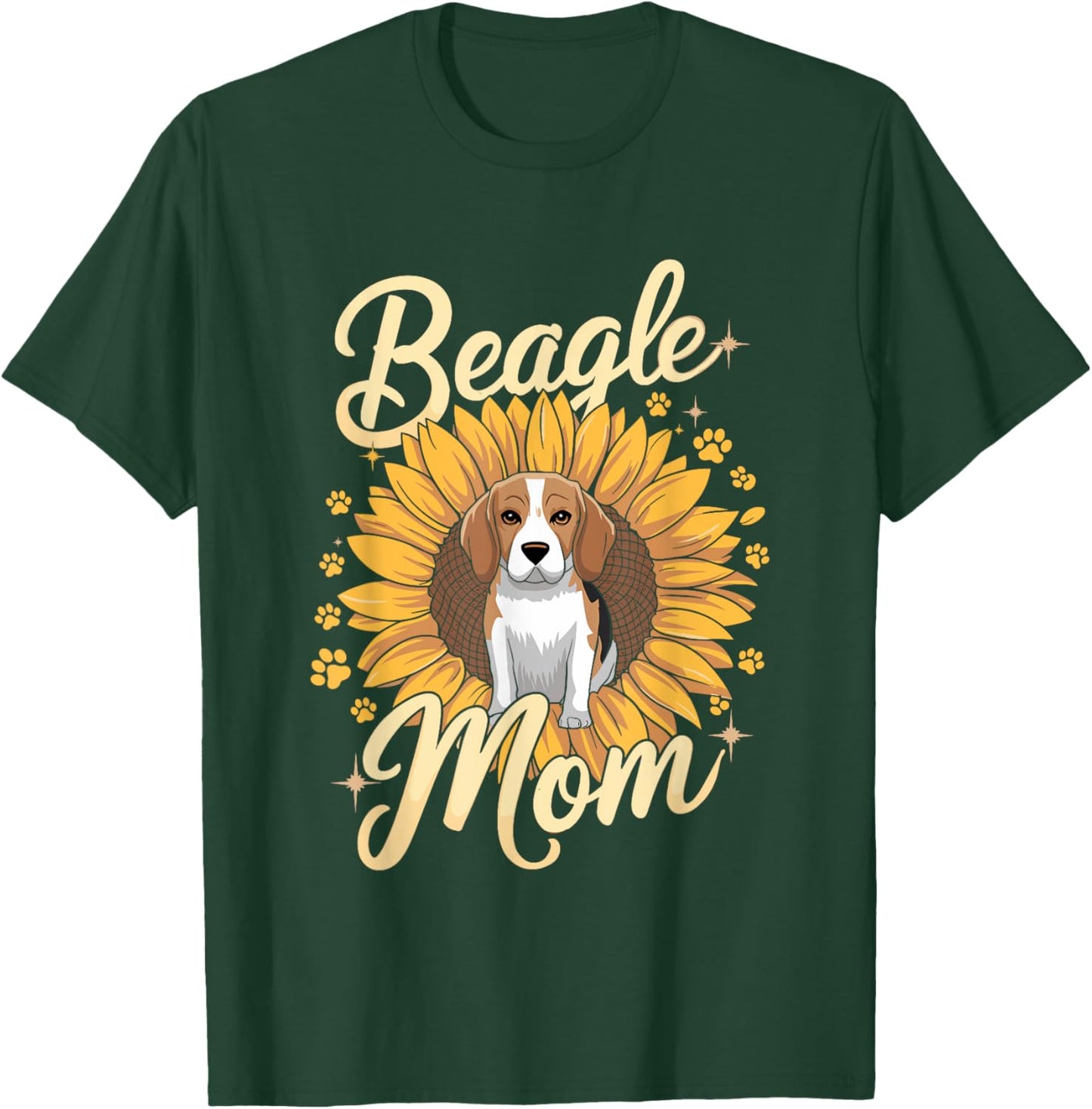 Beagle Mom Sunflower Beagles Dog Women T-Shirt - T-Shirt | Forest
