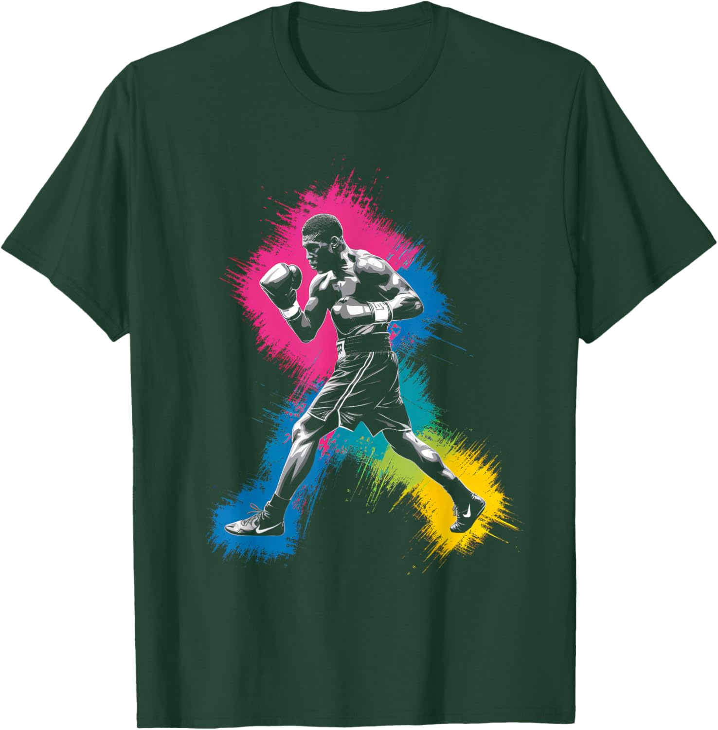 Colorful Boxing Player Women Kids Boxing Lovers T-Shirt - T-Shirt | Forest