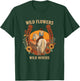 Wild Flowers Wild Horses Retro Rodeo Western Country Cowgirl T-Shirt - T-Shirt | Forest