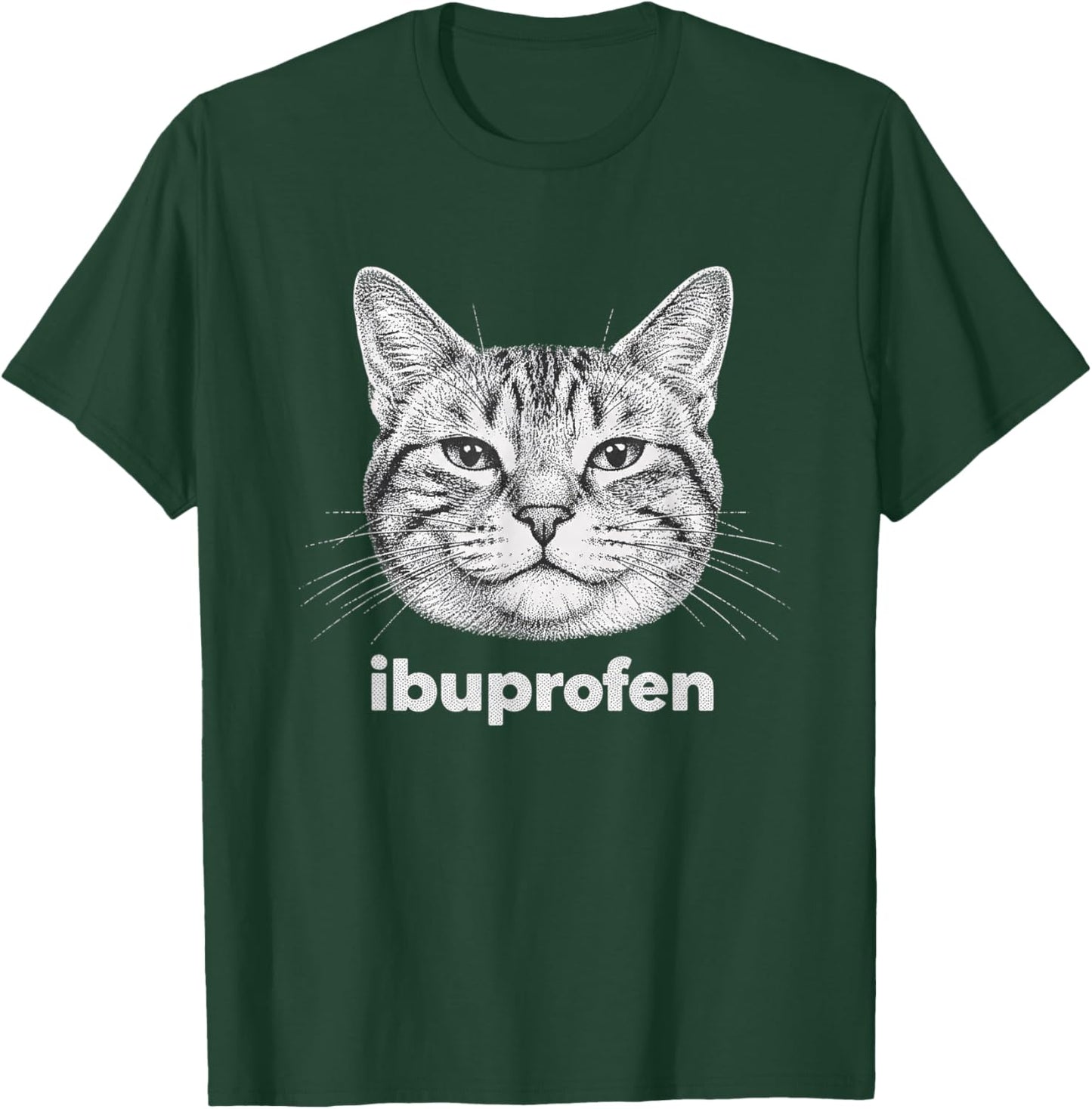 Ibuprofen Funny Meme Vintage Graphic T-Shirt - T-Shirt | Forest